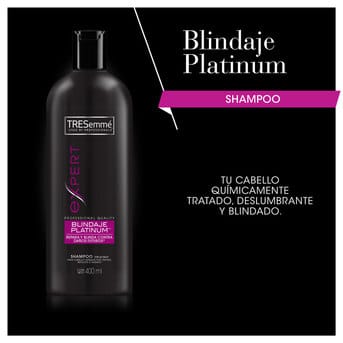 Shampoo TRESemmé Blindaje Platinum 400ml