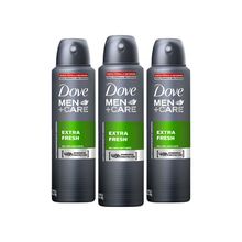 Kit Dove Men Care Extra fresh desodorante x 3 unidades