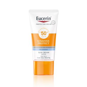Protector solar facial Eucerin Sensitive Protect FPS50+ 50ml