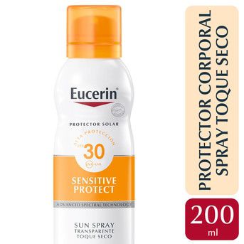 Protector solar corporal Eucerin Toque Seco FPS 30 x 200 ml