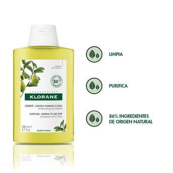 Shampoo Purificante Klorane Cedrat para cabellos grasos 200 ml