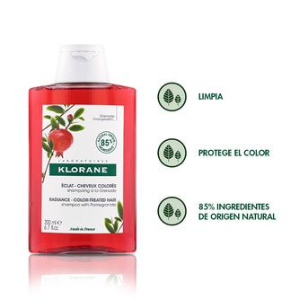 Shampoo Fijador y Protector de Color Klorane Granada 200 ml
