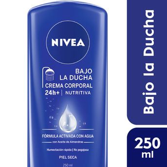 Crema corporal Bajo la ducha NIVEA Milk Nutritiva 250 ml