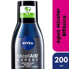 Agua micelar bifásica NIVEA MicellAIR Black Expert 200 ml