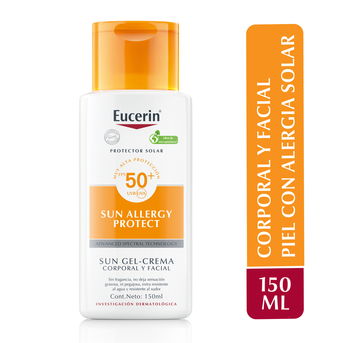 Protector solar facial y corporal Eucerin FPS 50+ 150 ml