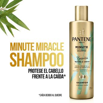 Shampoo Pantene Pro-V Minute Miracle Bambú 270 ml
