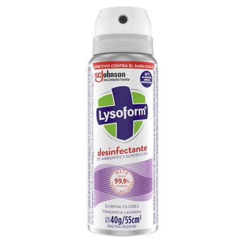 Mini Desinfectante Ambientes Lysoform On The Go Lavanda 55ml