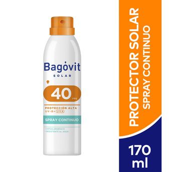 Bagovit Protector Solar Fps40 Spray Continuo 170ml