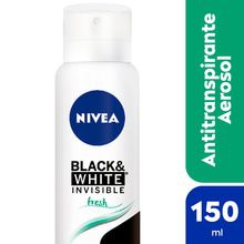 NIVEA Desodorante femenino Aerosol Invisible B&W Fresh 150ml
