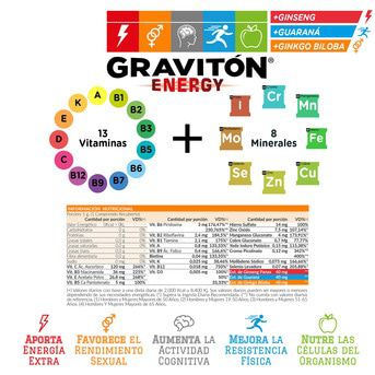 Graviton Energy Ginseng Guarana Y Ginkgo X 30 Comprimidos