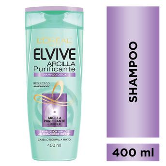 Shampoo Elvive Arcilla Purificante 400ml
