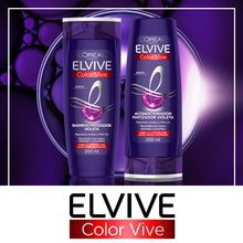 Kit Shampoo Acondicionador Color Vive Purple Elvive 200ml