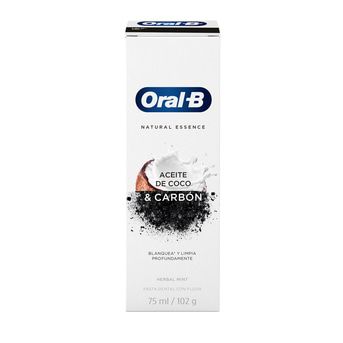 Pasta Dental Oral-B Natural Essence Aceite De Coco & Carbón 75 ml