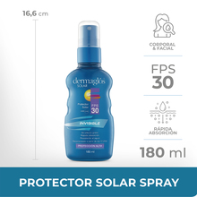 Protector Solar Dermaglós FPS30 Spray Invisible x180ml