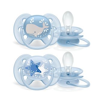 Pack 2 chupetes Philips avent ultra air collection 0-6m azul - mamá -  Prénatal Store Online