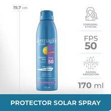 Protector Solar Dermaglos Fps 50 Spray Invisible 170ml