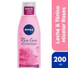 Leche y tónico micelar 2 en 1 NIVEA Rose Care 200 ml