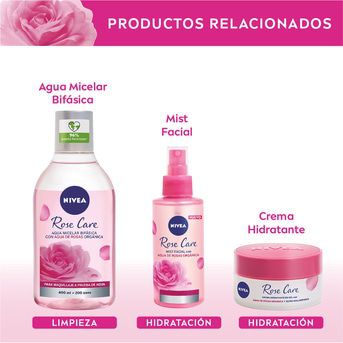 Leche y tónico micelar 2 en 1 NIVEA Rose Care 200 ml