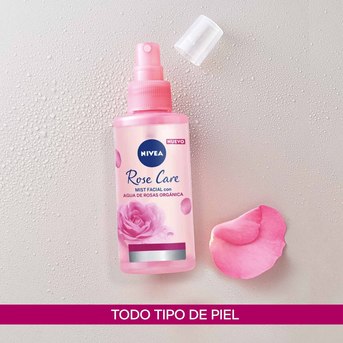 Mist facial refrescante en spray NIVEA Rose Care x 150 ml