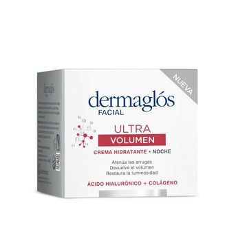 Crema Dermaglós Hidratante de Noche Ultra Volumen x50g
