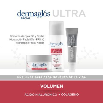 Crema Dermaglós Hidratante de Noche Ultra Volumen x50g