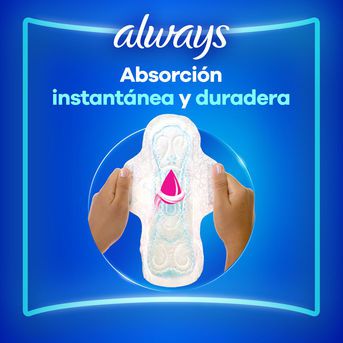 Toallitas Femeninas Always Nocturna Suave Máxima Protección 8u
