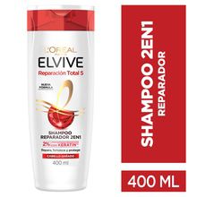 Shampoo 2 en 1 Reparación Total 5  Elvive L´Oréal Paris 400ml 