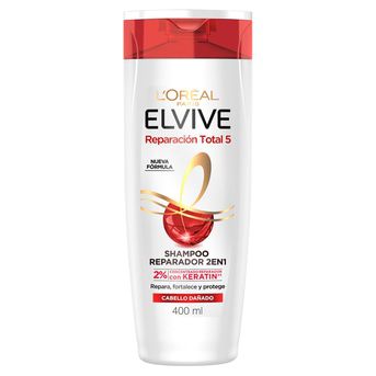 Shampoo 2 en 1 Reparación Total 5  Elvive L´Oréal Paris 400ml