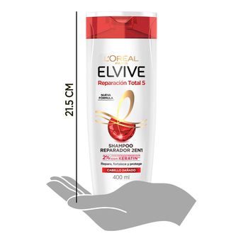 Shampoo 2 en 1 Reparación Total 5  Elvive L´Oréal Paris 400ml