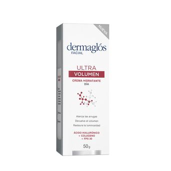 Crema Dermaglós Hidratante de Día FPS30 Ultra Volumen x50g