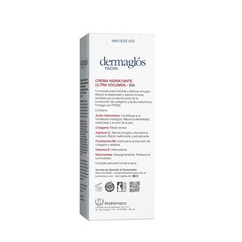 Crema Dermaglós Hidratante de Día FPS30 Ultra Volumen x50g