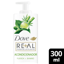 Acondicionador Dove Real Poder De Las Plantas Fuerza + Bambú 300ml
