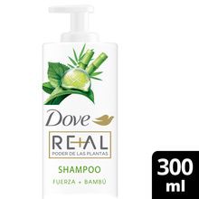 Shampoo Dove Real Poder De Las Plantas Fuerza + Bambú 300ml