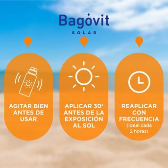 Protector Solar Facial con color Bagóvit Solar FPS 45 por 50 gr