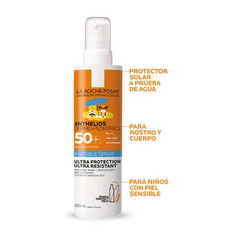 Protector Solar Anthelios Dermopediatrics Shake Spray 50+