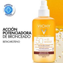 Vichy Agua Protectora Potenciadora de Bronceado FPS 50