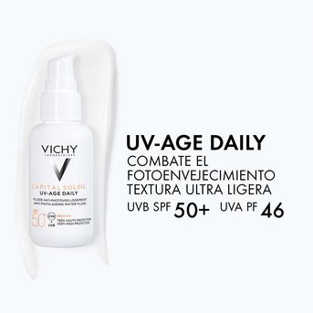 Protector Solar Antiedad Vichy Capital Soleil UV Age FPS50+ Fluido