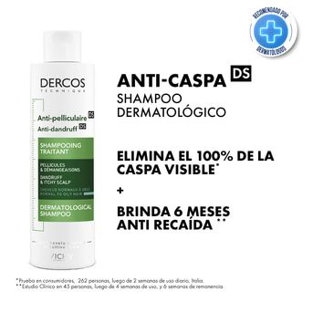 Shampoo Anticaspa Vichy Dercos Cabello Normal a Graso 200 ml