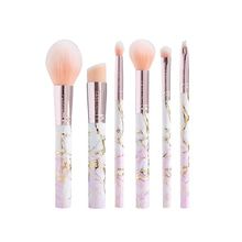 Set 6 Brochas Y Pinceles De Maquillaje Marble Fascino