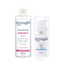 Kit Facial Dermaglós Agua Micelar + Serum