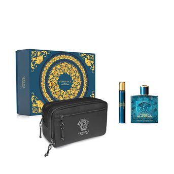 Set Perfume Versace Eros Edt 100ml 10ml Neceser Openfarma