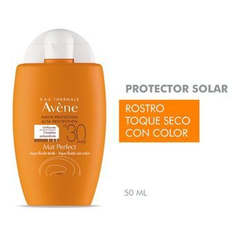 Protector Solar Avene Aqua-Fluido Ultra-Mat SPF 30+ con Color 50ml
