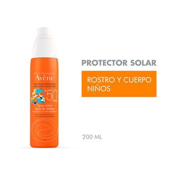 Protector Solar Avene Especial Niños en Spray SPF 50+ 200ml