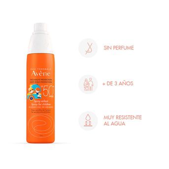 Protector Solar Avene Especial Niños en Spray SPF 50+ 200ml