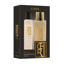 Set Perfume Cher Onyx Body Splash 200ml + Body Lotion 200ml