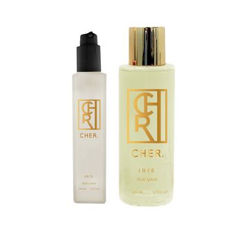Set Perfume Cher Iris Body Splash 200ml + Body Lotion 200ml