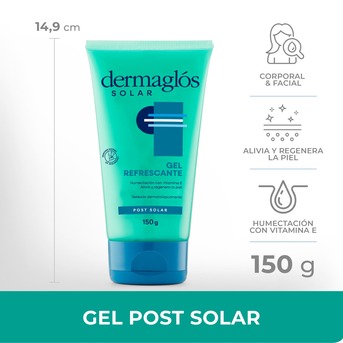 Post Solar Gel Dermaglós Refrescante Resalta Bronceado 150 gr