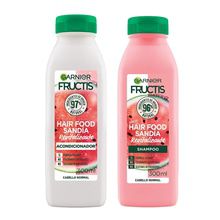 Kit Fructis Brillo Hair Food Sandía: Shampoo y Acondicionador