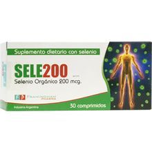 Suplemento Sele200 Selenio Orgánico x 30 Comprimidos