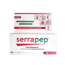 Suplemento Serrapep Gastrorresistentes x 30 Cápsulas